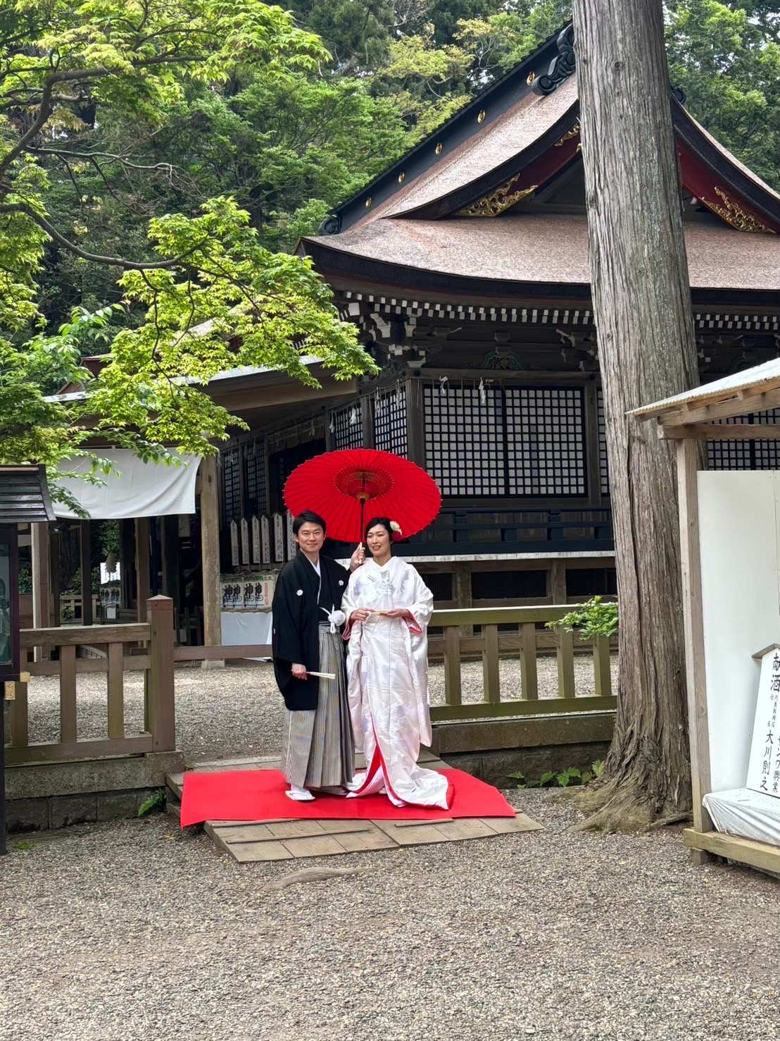 神社での和装ウエディング